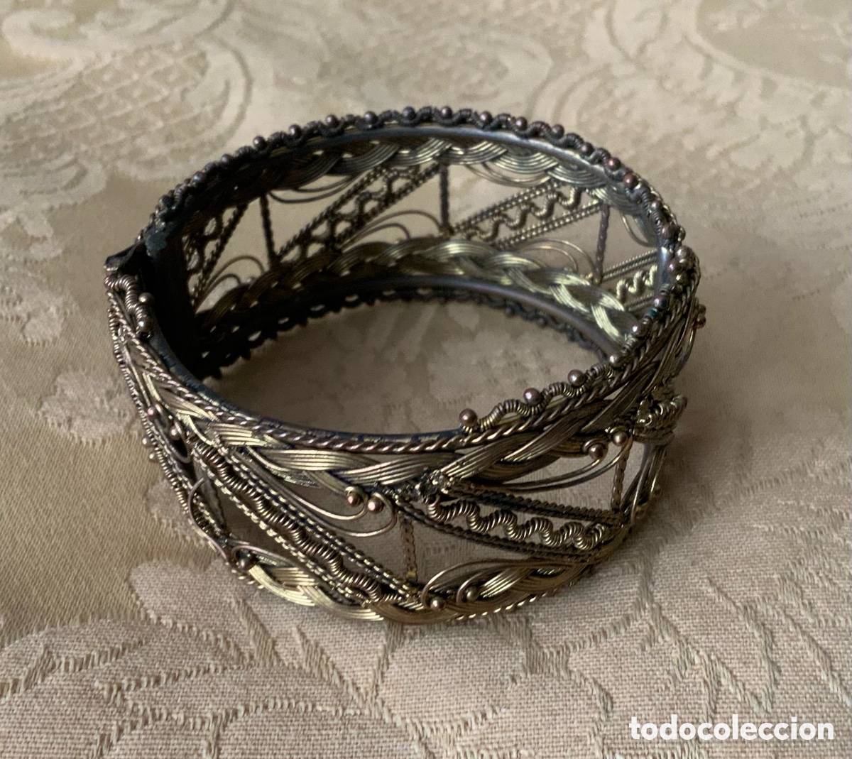 Vintage: ANTIGUA PULSERA BRAZALETE DE FILIGRANA