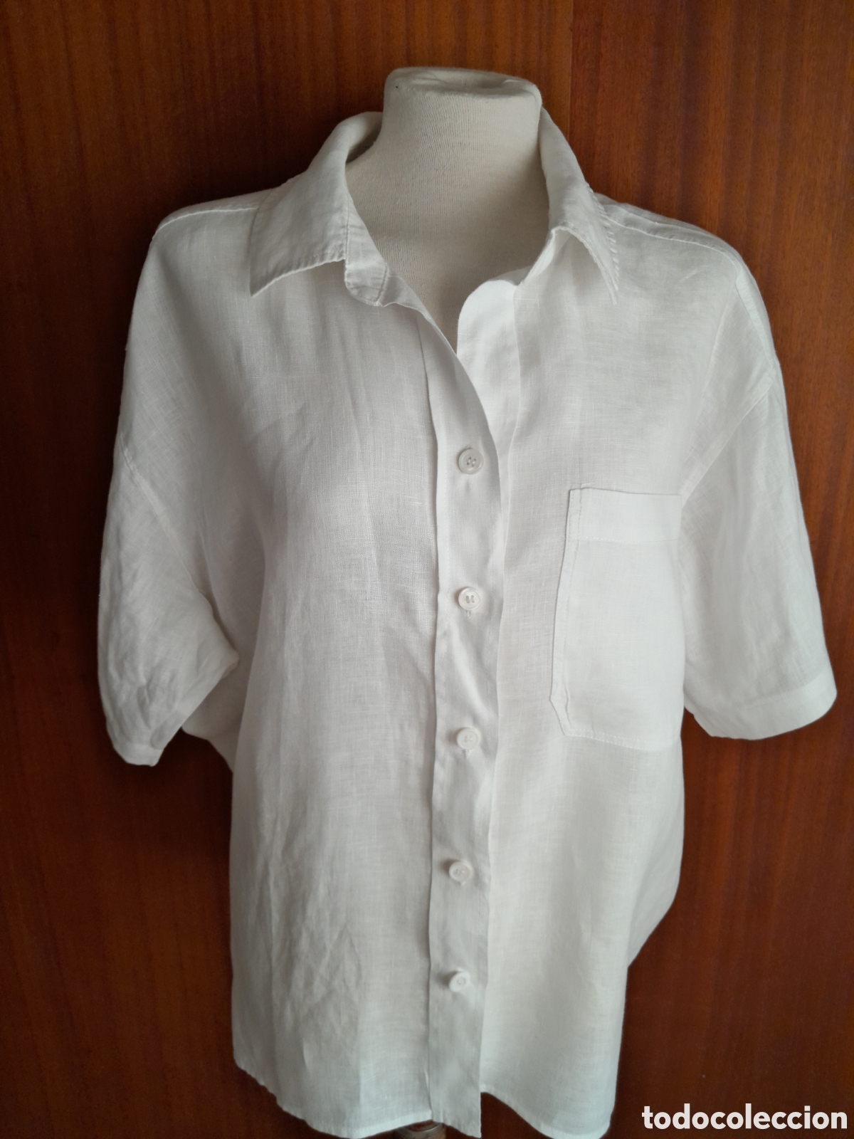 Vintage: Camisa blanca de hilo
