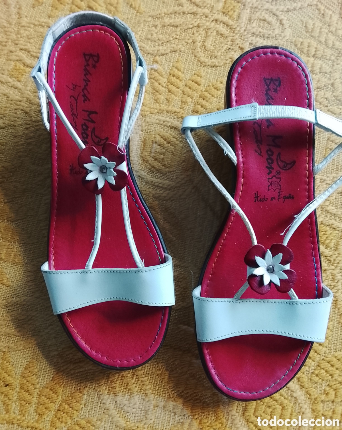 Vintage: Zapatos verano de piel, n&deg;39, pr&aacute;cticamente nuevos.