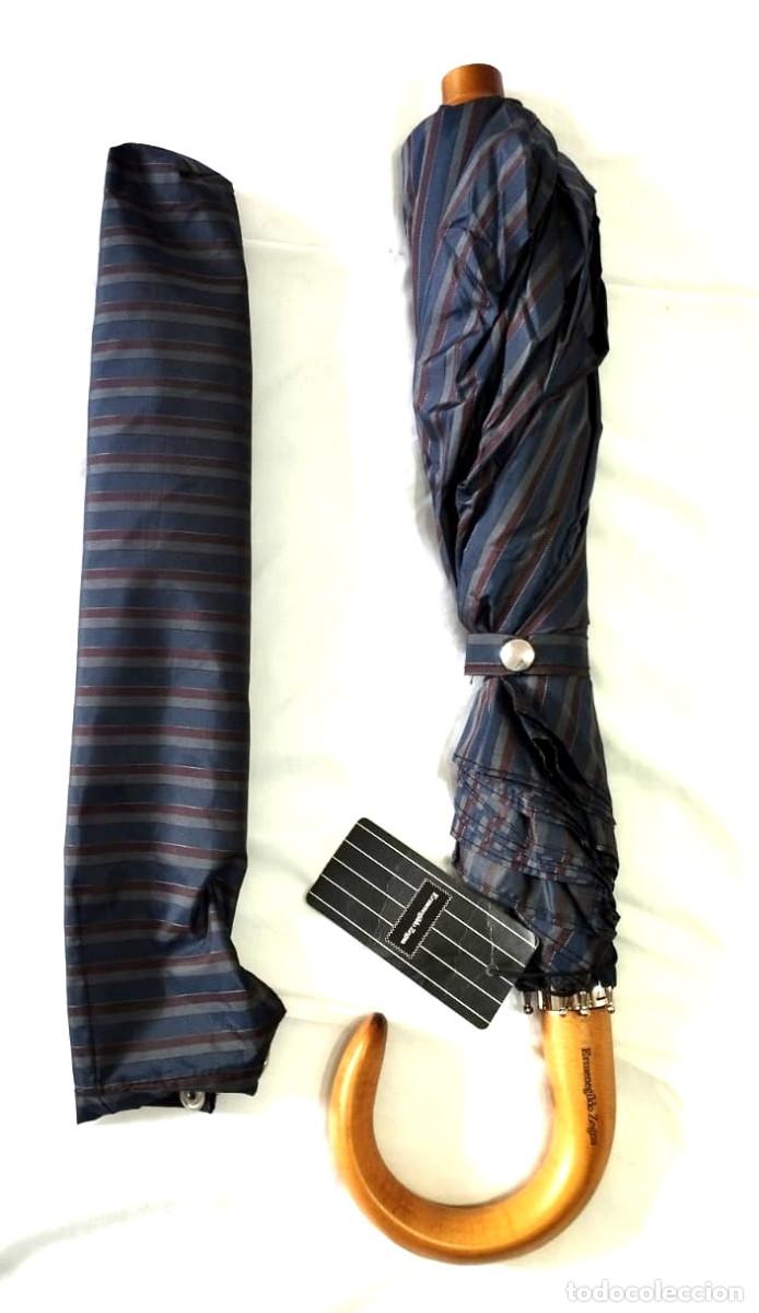 Vintage: ERMENEGILDO ZEGNA Paraguas para hombre, Made in Italy, Nuevo