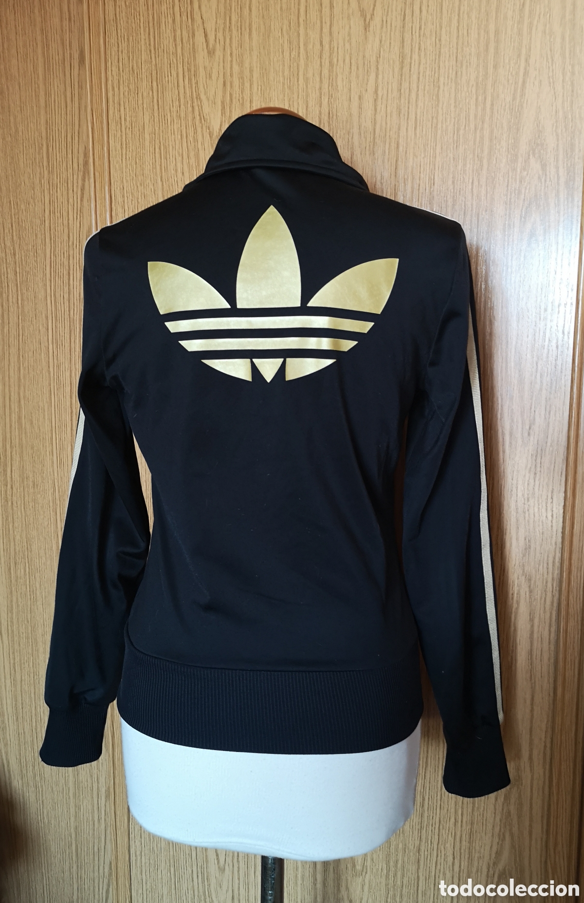 Vintage: Chaqueta Adidas Originals Negra y Dorada Talla M Track Jacket Trefoil Retro