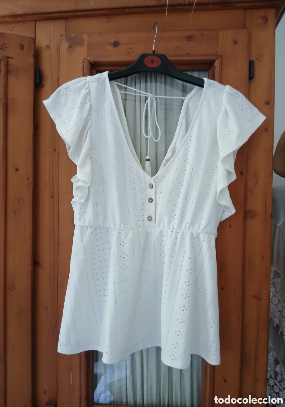 Vintage: Blusa Springfield bordado suizo Talla M