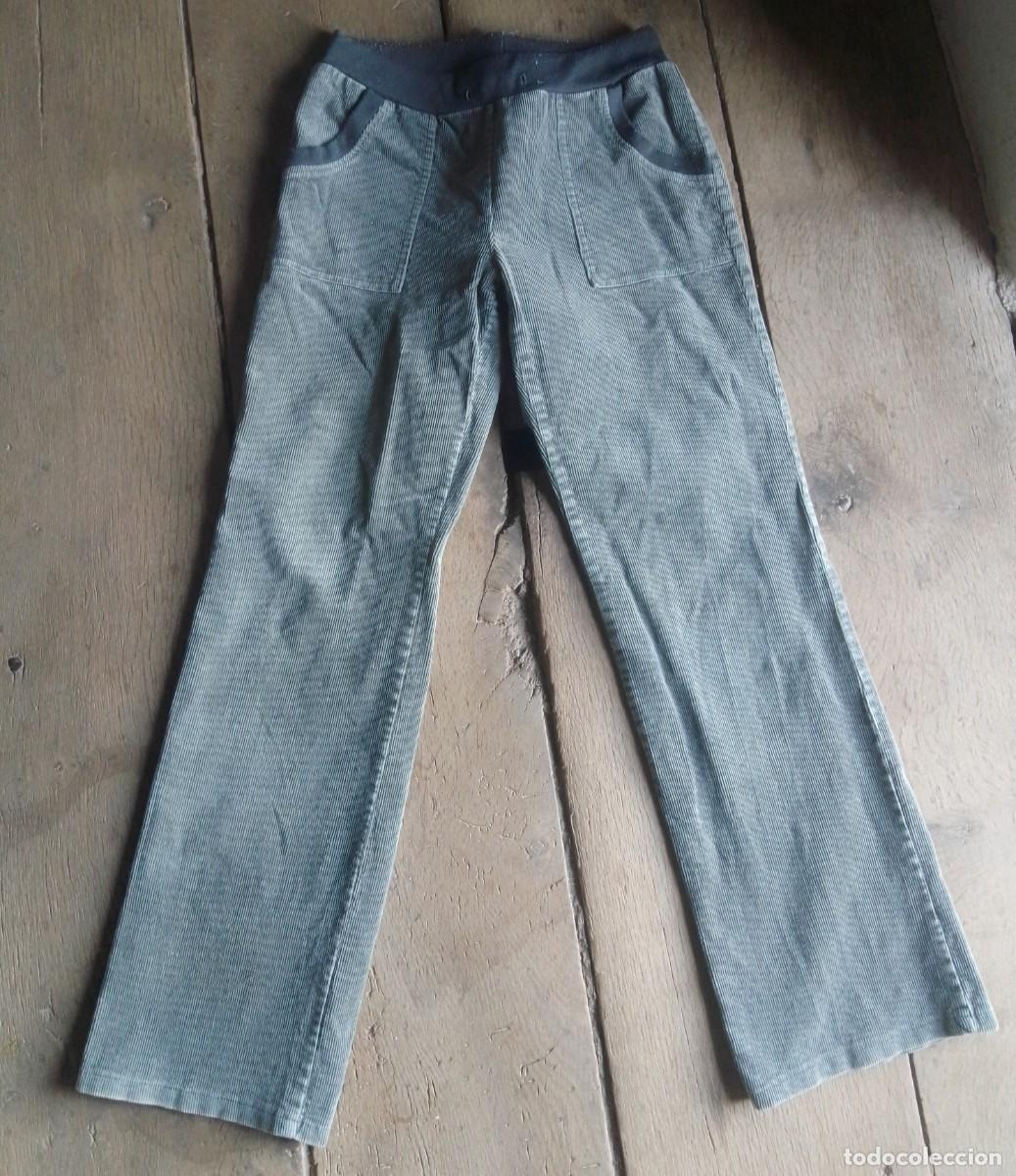Vintage: Pantal&oacute;n de pana a&ntilde;os 2000. Tiro bajo. S&W. Talla M