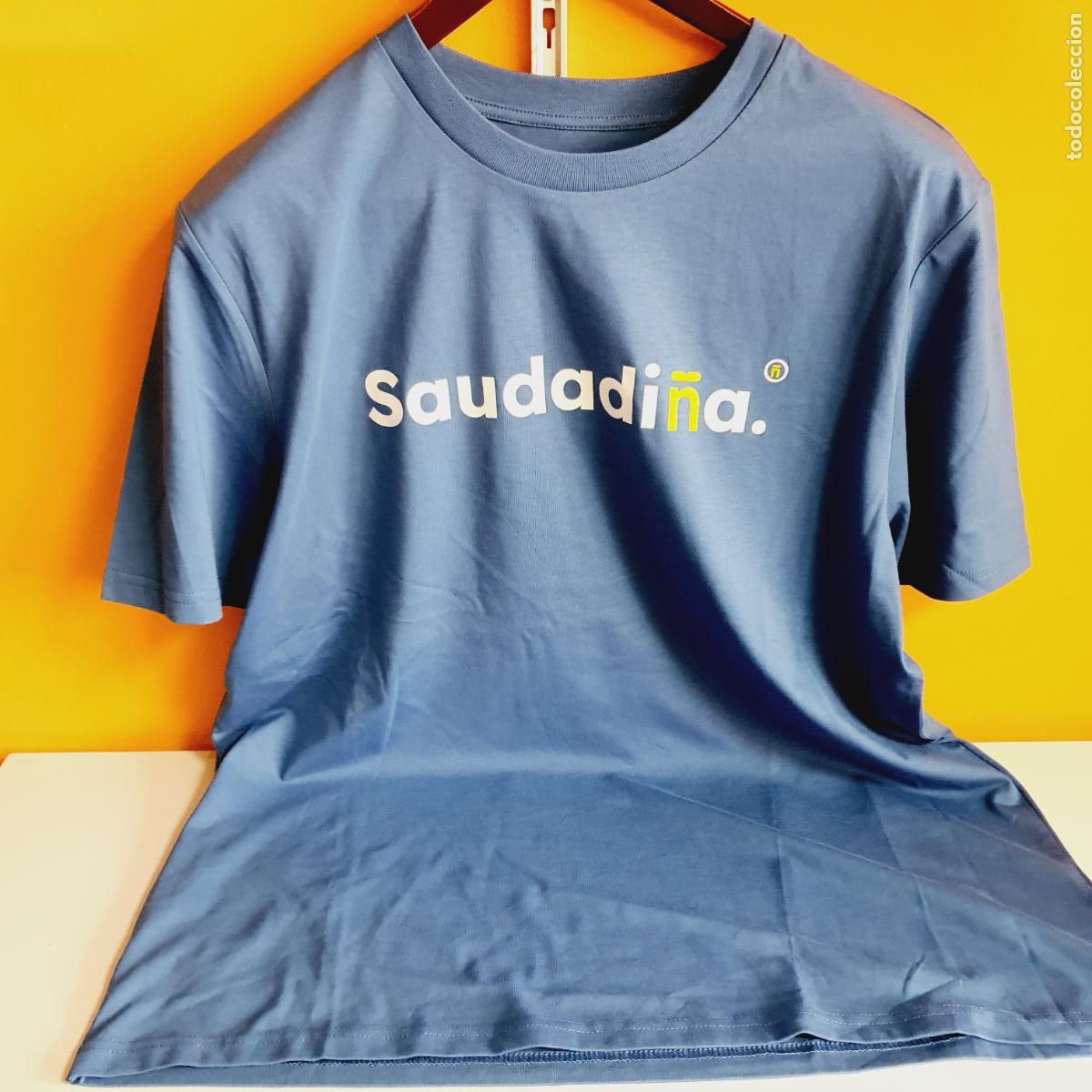 Vintage: CAMISETA-STANLEY/STELLA-SAUDADI&Ntilde;A-LOCO CORU&Ntilde;A-GRIS-CONSULTAR TALLAS-NUEVA-UNISEX