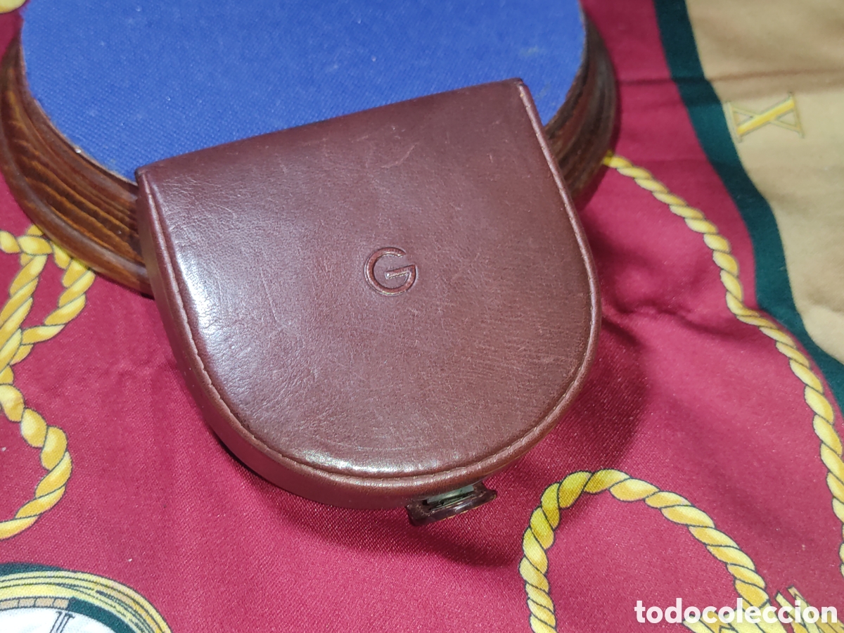 Vintage: Monedero de tac&oacute;n de caballero de piel.Vintage.