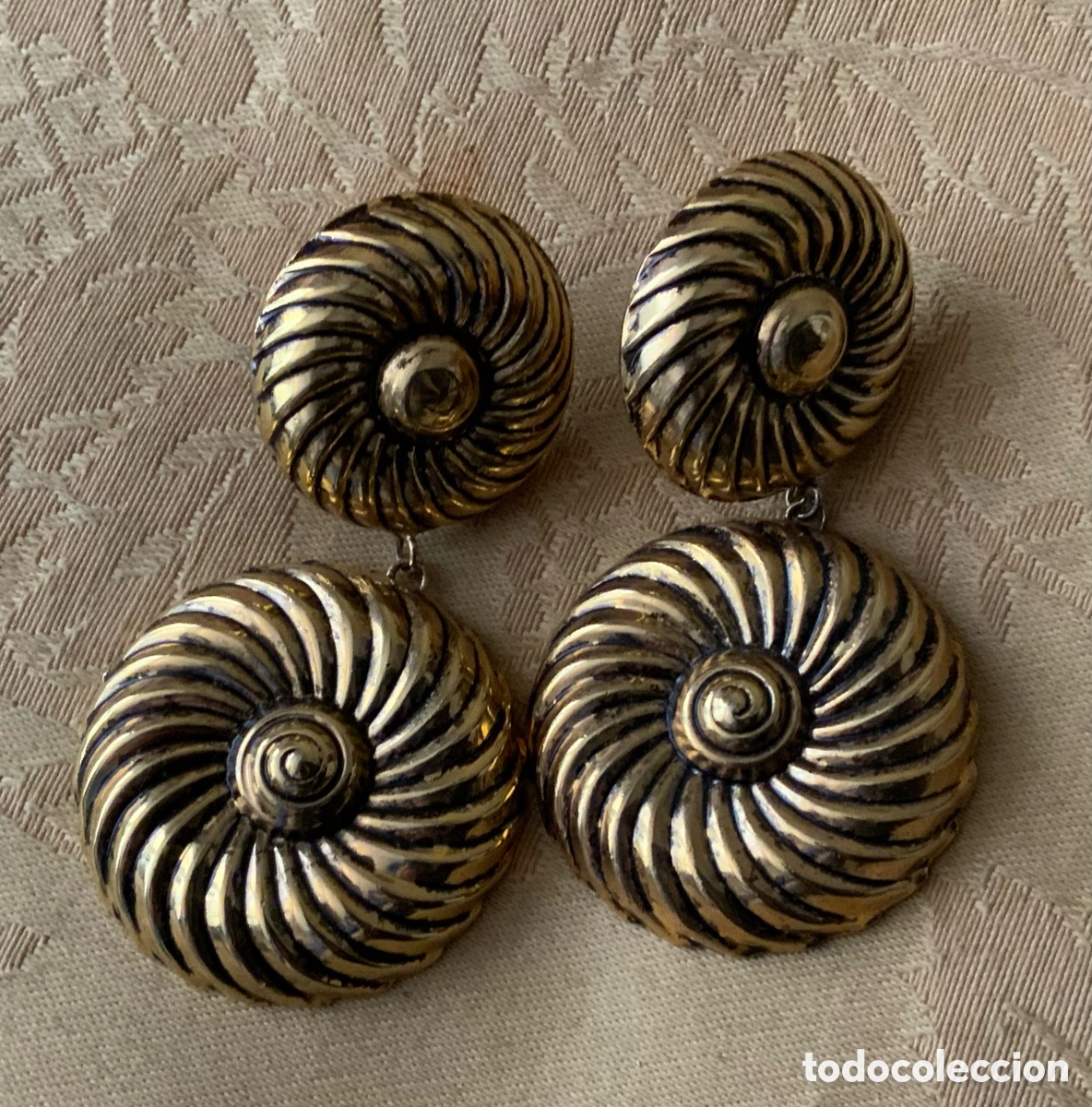 Vintage: PENDIENTES LARGOS A&Ntilde;OS 80 - Foto 4