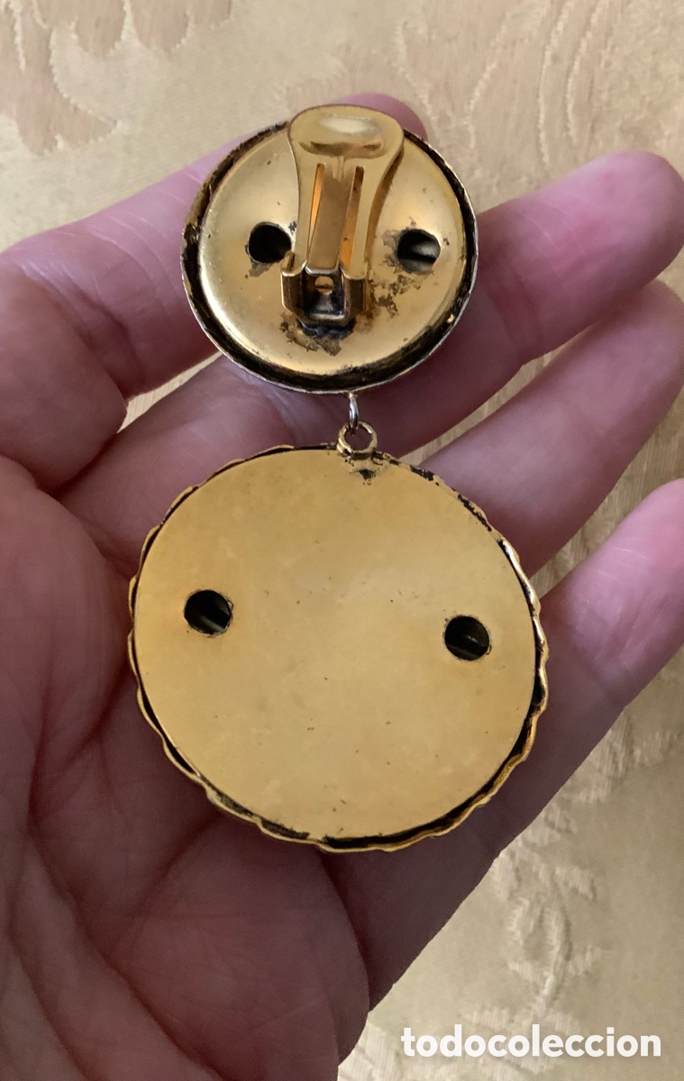 Vintage: PENDIENTES LARGOS A&Ntilde;OS 80 - Foto 6