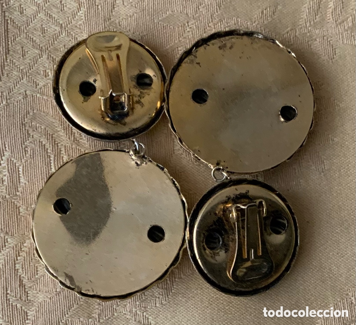 Vintage: PENDIENTES LARGOS A&Ntilde;OS 80 - Foto 7