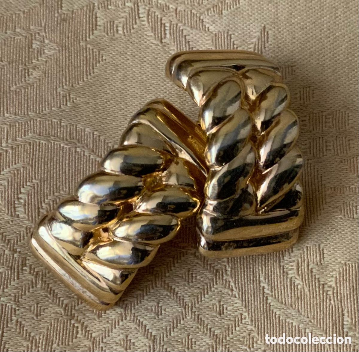 Vintage: PENDIENTES GRANDES A&Ntilde;IS 80 CLIP - Foto 2