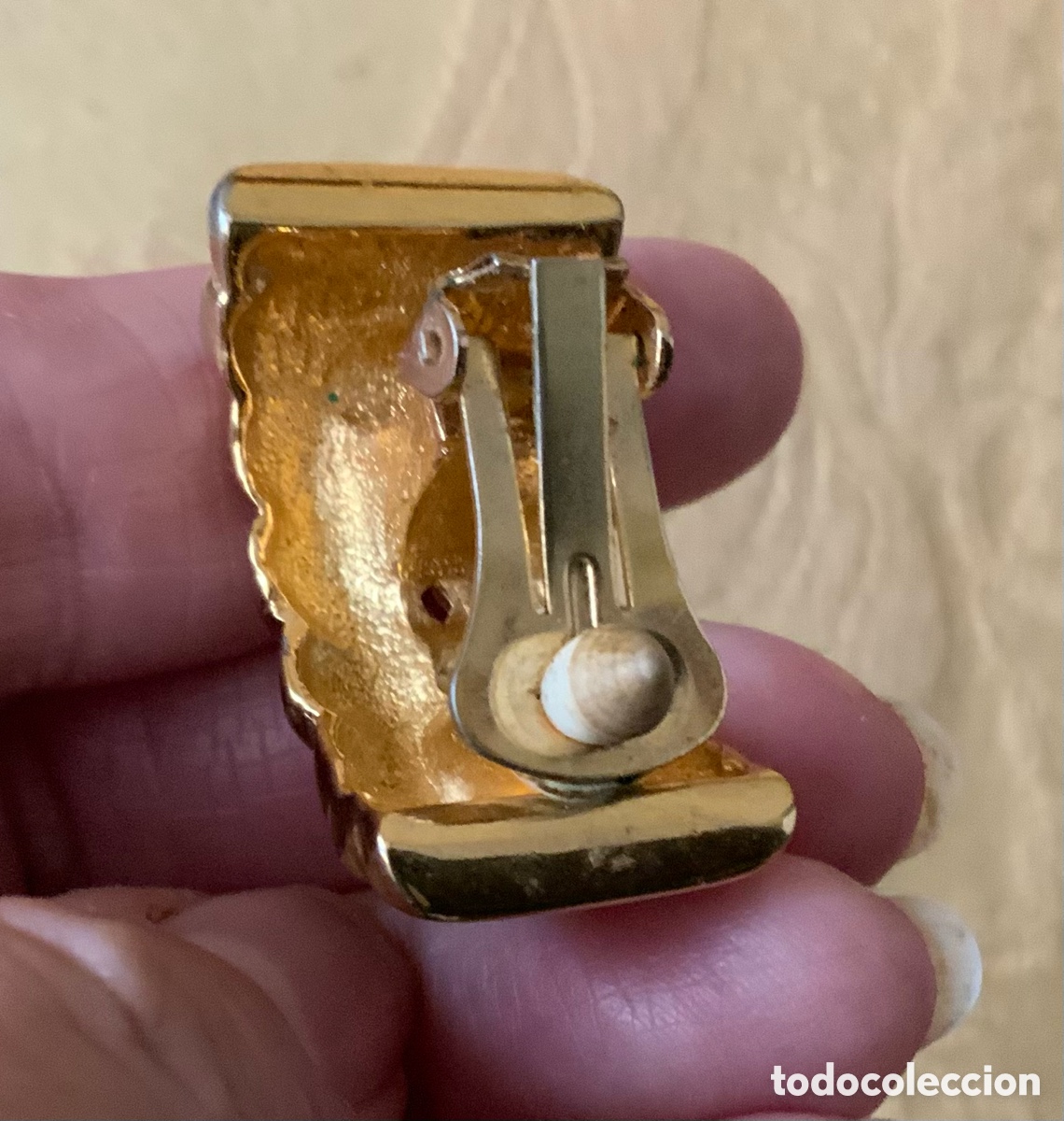 Vintage: PENDIENTES GRANDES A&Ntilde;IS 80 CLIP - Foto 8