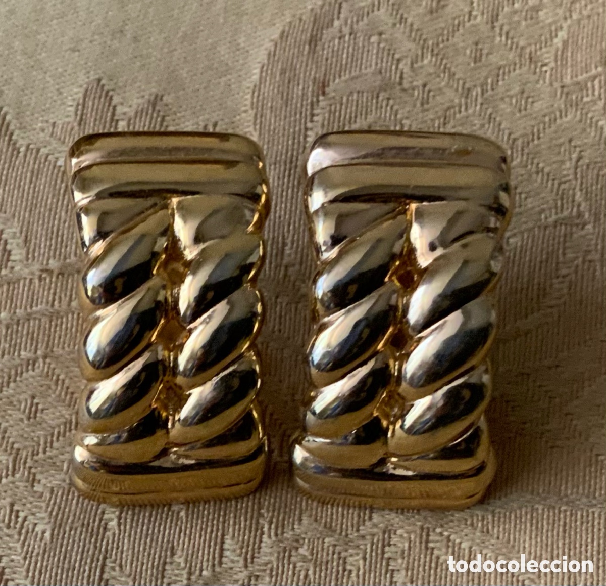 Vintage: PENDIENTES GRANDES A&Ntilde;IS 80 CLIP