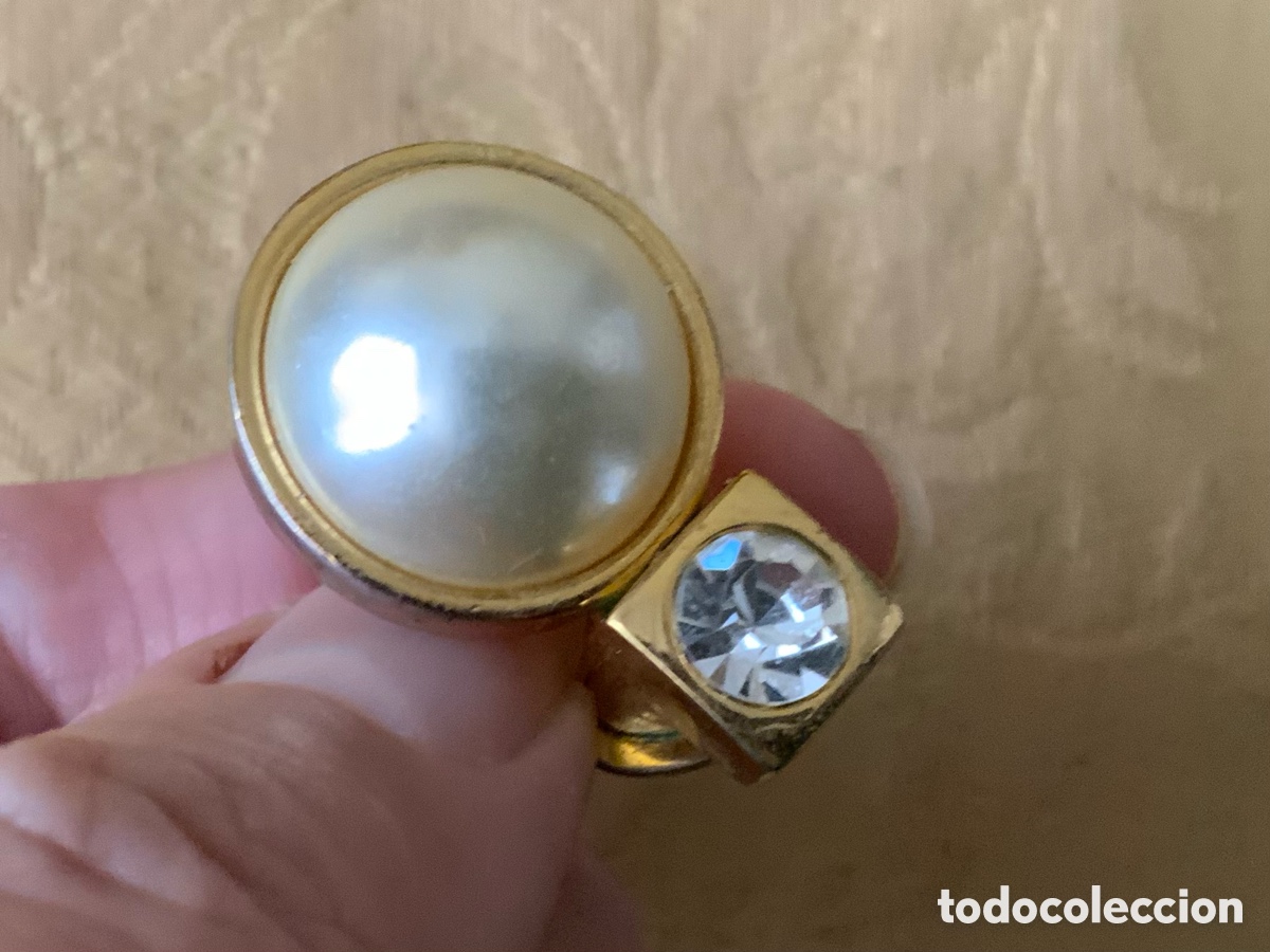 Vintage: PENDIENTES PERLA TIPO JAPONESA CIERRE CLIP - Foto 3