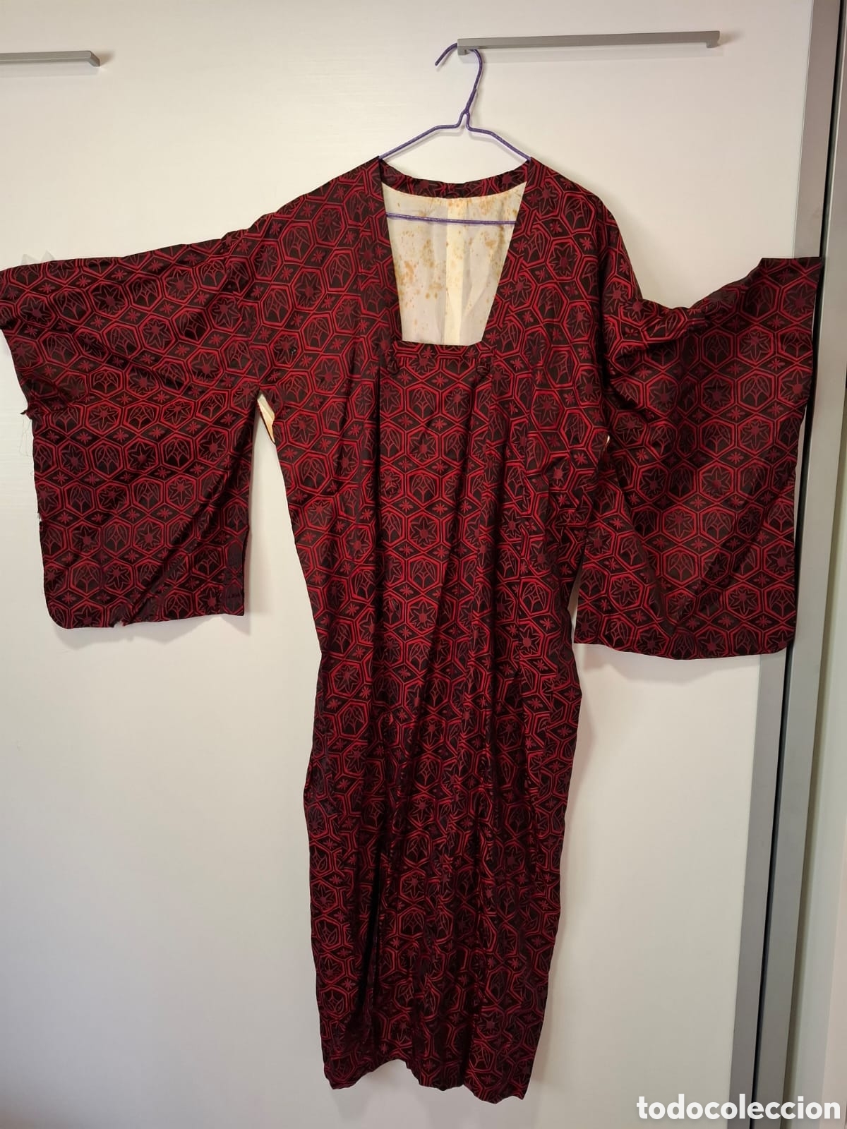Vintage: Kimono de seda antiguo - Foto 3
