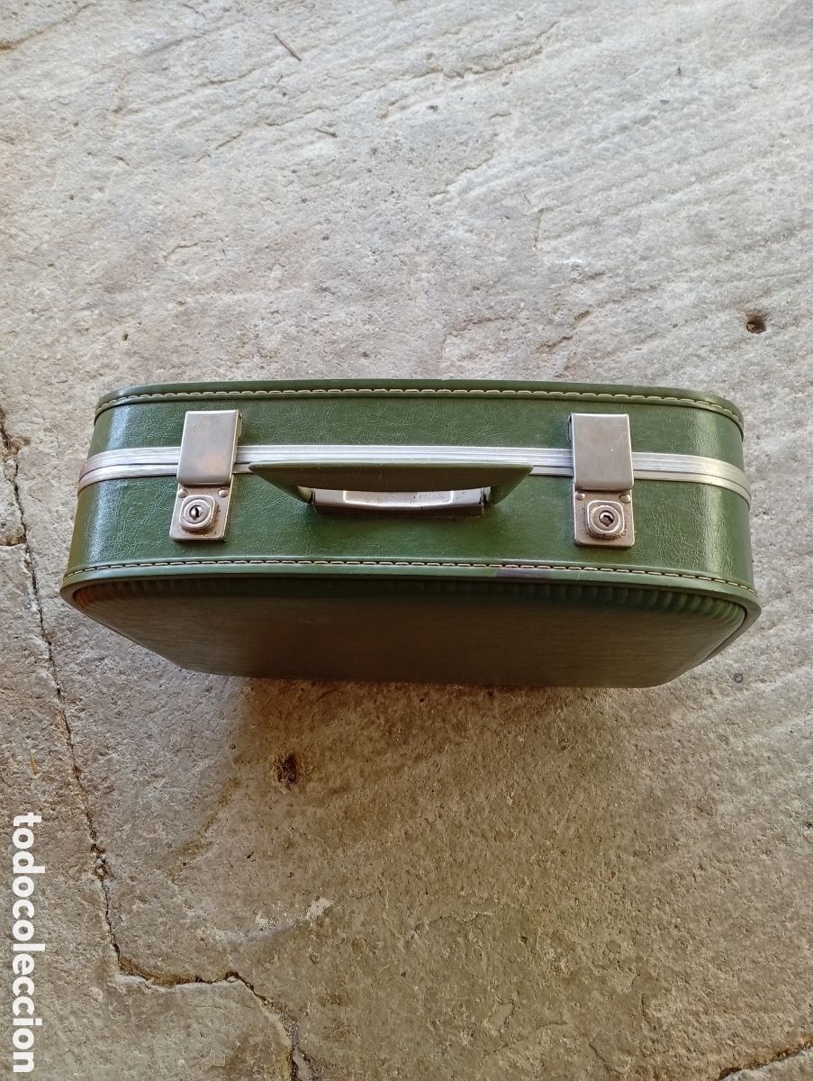 Vintage: Maleta verde vintage