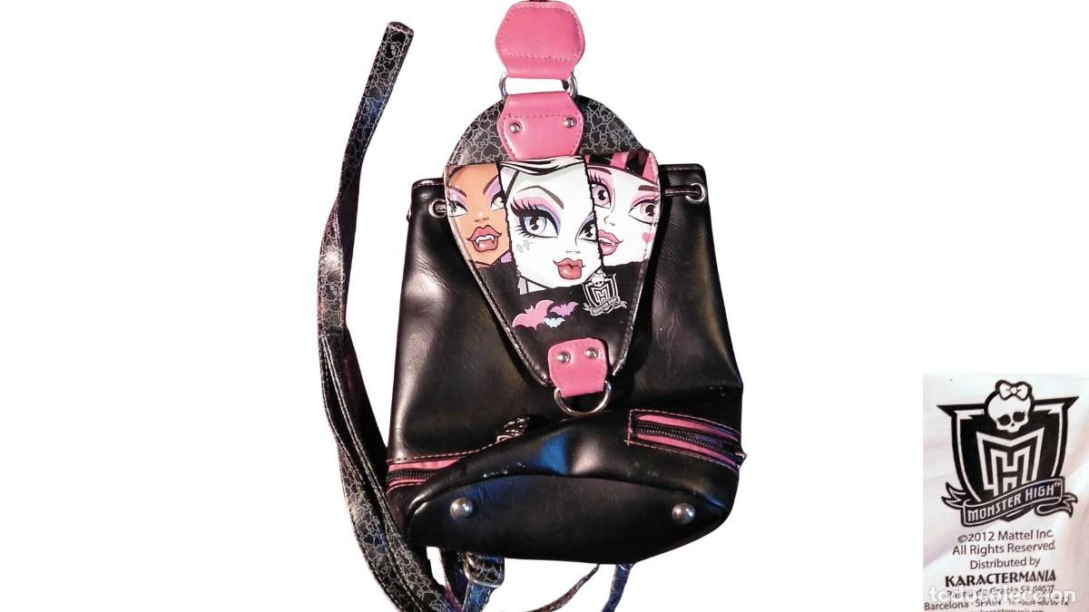 Vintage: MOCHILA OFICIAL MONSTER HIGH &middot; &copy; 2012 MATTEL &middot; DRACULAURA FRANKIE CLAWDEEN - COLECCIONISTA