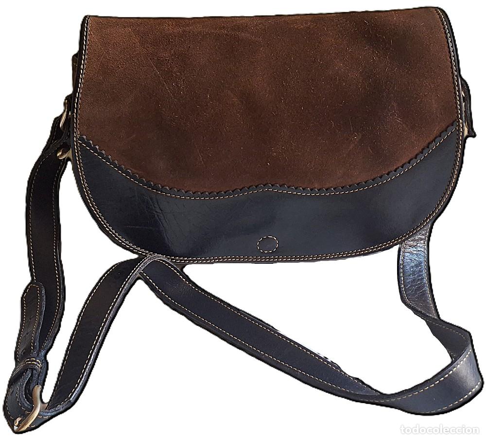 Vintage: BOLSO DE ANTE EL MOLINO DE VIENTO 27X18 CM.