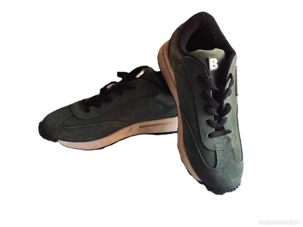Vintage: ZAPATILLAS BORISAN HOMBRE COLOR VERDE OSCURO TALLA 39