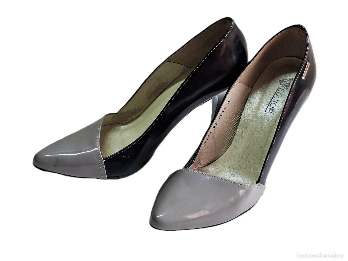 Vintage: ZAPATOS DE TACON ALTO,DE PIEL,DE LA MARCA POLACA NIESCIOR,BONITOS Y A LA MODA,TALLA- 38.