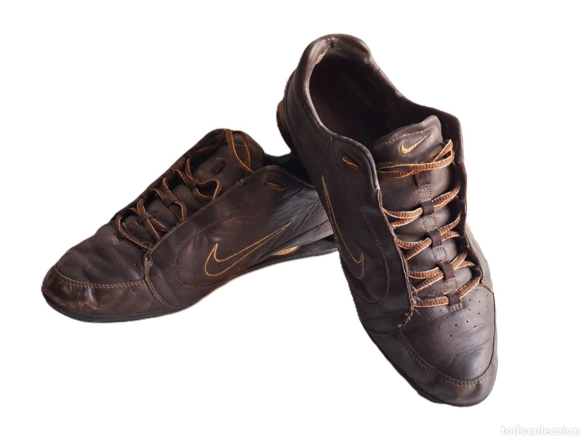 Vintage: NIKE Shox NZ &rdquo;British Tan&rdquo; Cuero Marr&oacute;n/Dorado (314179-221) talla - 41