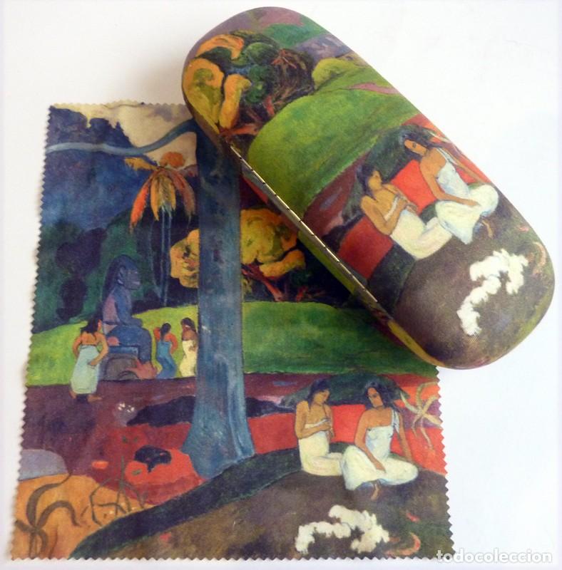 Vintage: ESTUCHE FUNDA GAFAS PAUL GAUGUIN (MATA MUA) + GAMUZA-MUSEO THYSSEN BORNEMISZA-AGOTADO EN MUSEO-NUEVO