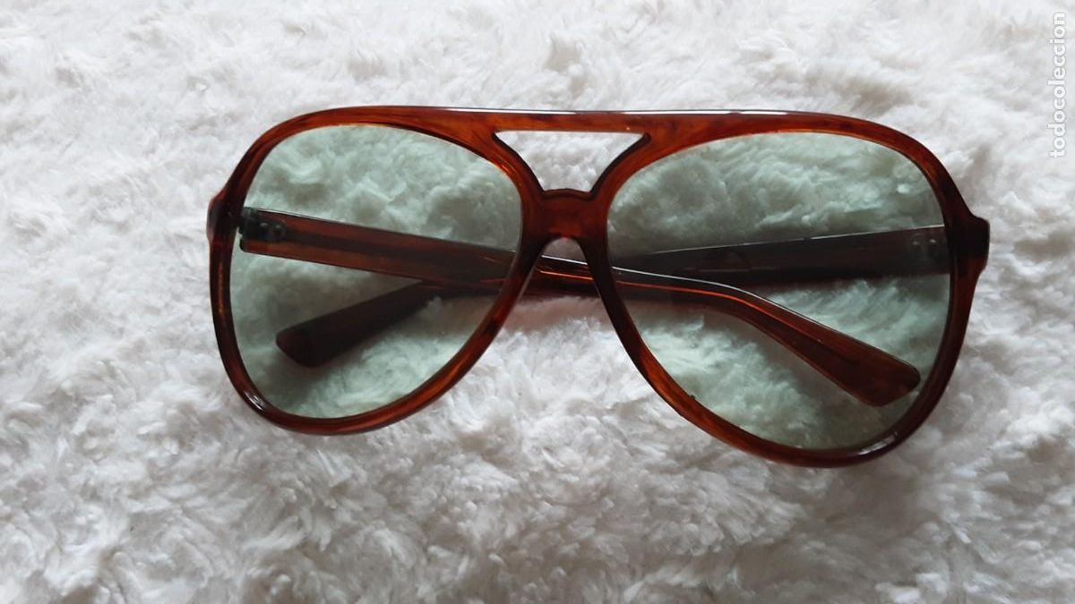 Vintage: Gafas pasta tipo aviador. A&ntilde;os 1980