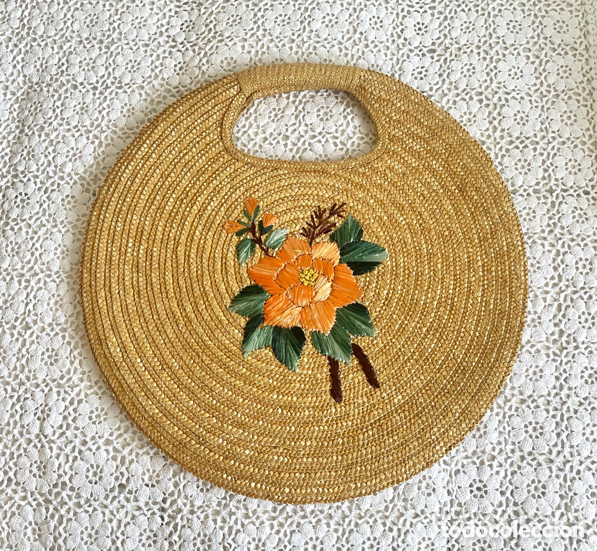 Vintage: Cesta de mano vintage