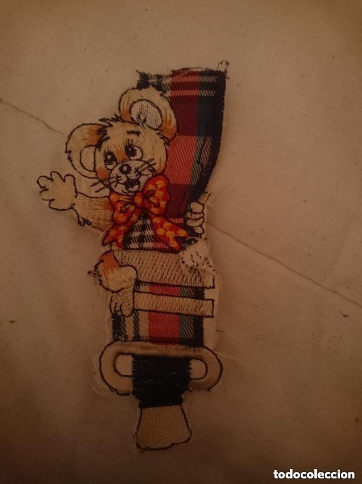 Vintage: PARCHE DE TELA CON RATONCITO - UNOS 10 CM ALTURA