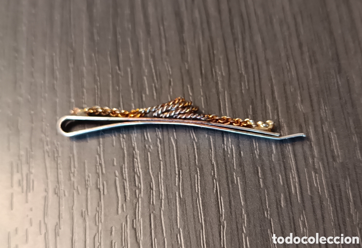 Vintage: Antiguo Pasador Corbata Cuerda Nudo - Foto 3
