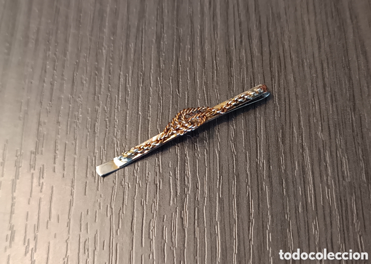 Vintage: Antiguo Pasador Corbata Cuerda Nudo - Foto 5