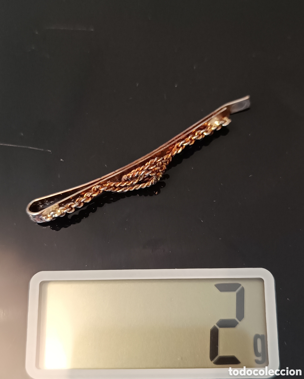 Vintage: Antiguo Pasador Corbata Cuerda Nudo - Foto 7
