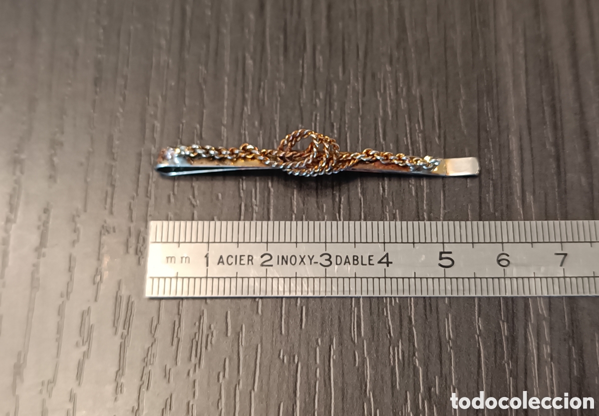 Vintage: Antiguo Pasador Corbata Cuerda Nudo - Foto 8