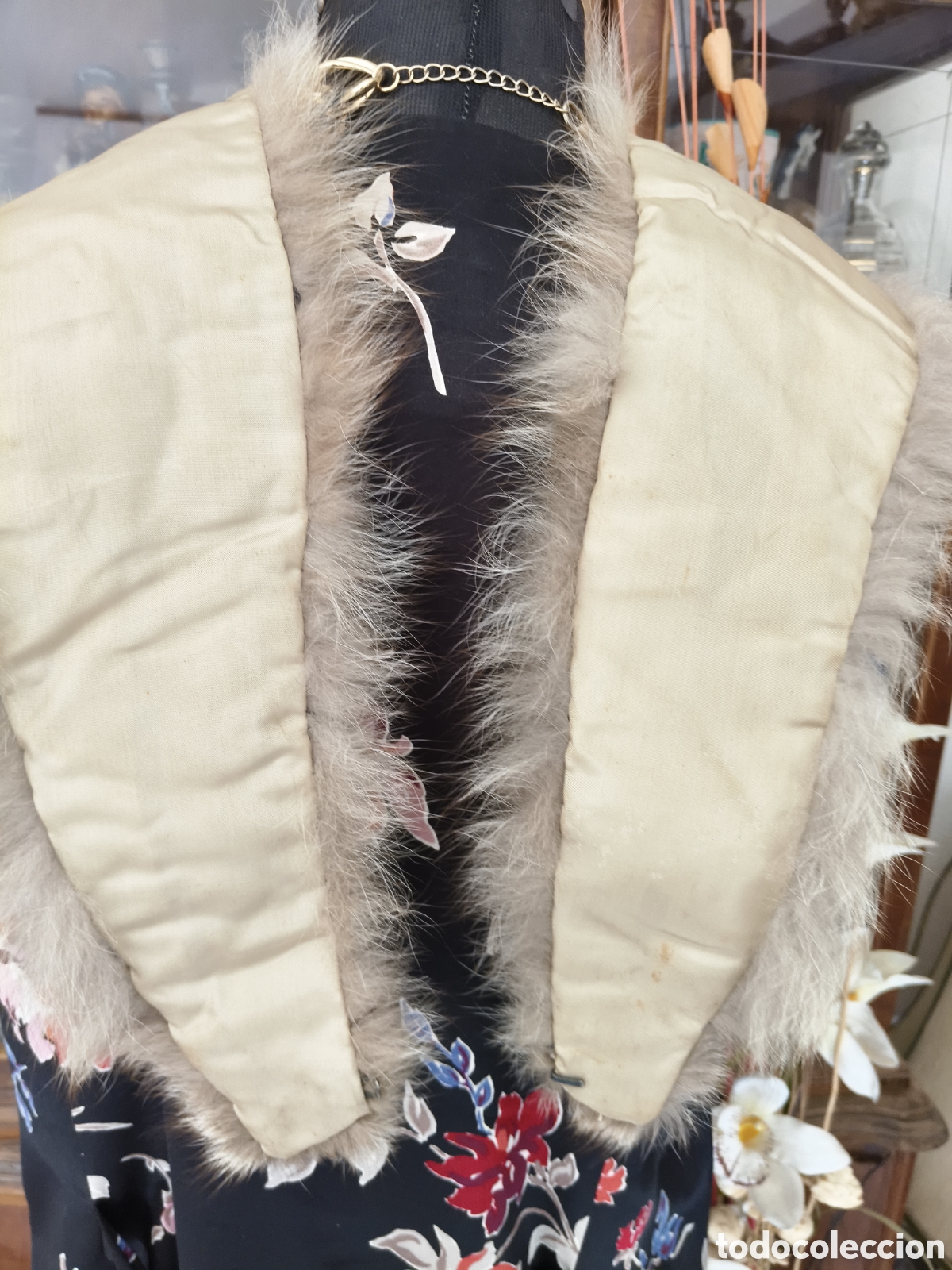 Vintage: Cuello de piel antiguo para abrigo - Foto 5