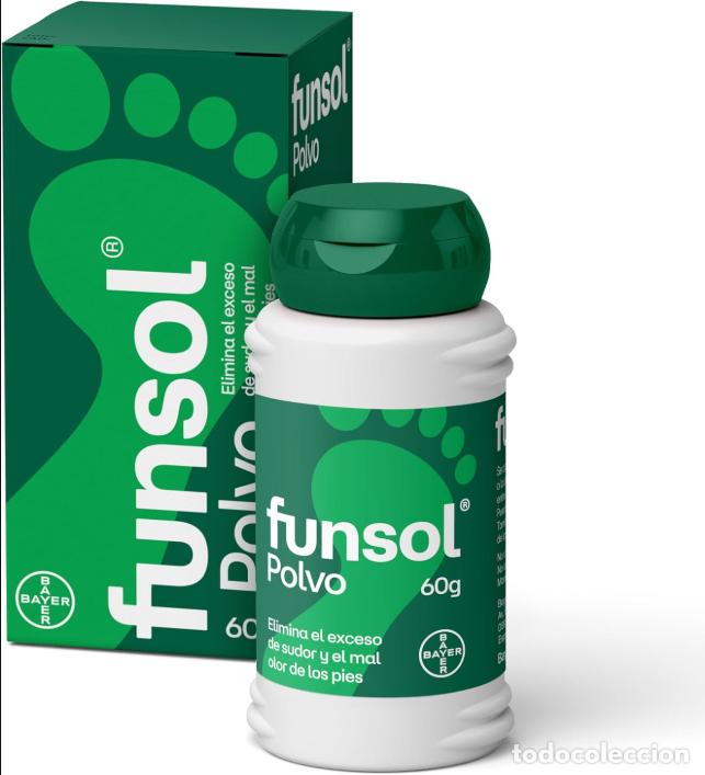 Vintage: Funsol Desodorante para Pies Polvo 60 g Reduce el Sudor Excesivo Elimina el Mal Olor de los Pies