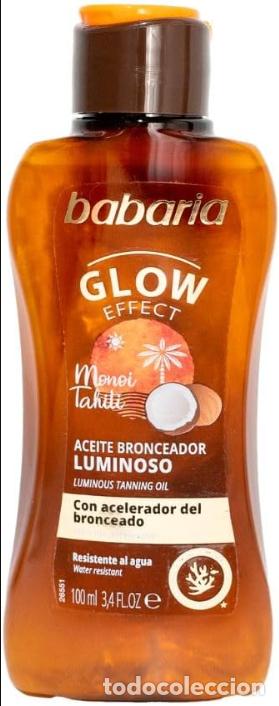 Vintage: Babaria Glow Aceite Bronceador Luminoso con Mono&iuml; de Tahit&iacute; y Coco &ndash; Efecto Dorado y Brillo OFERTA