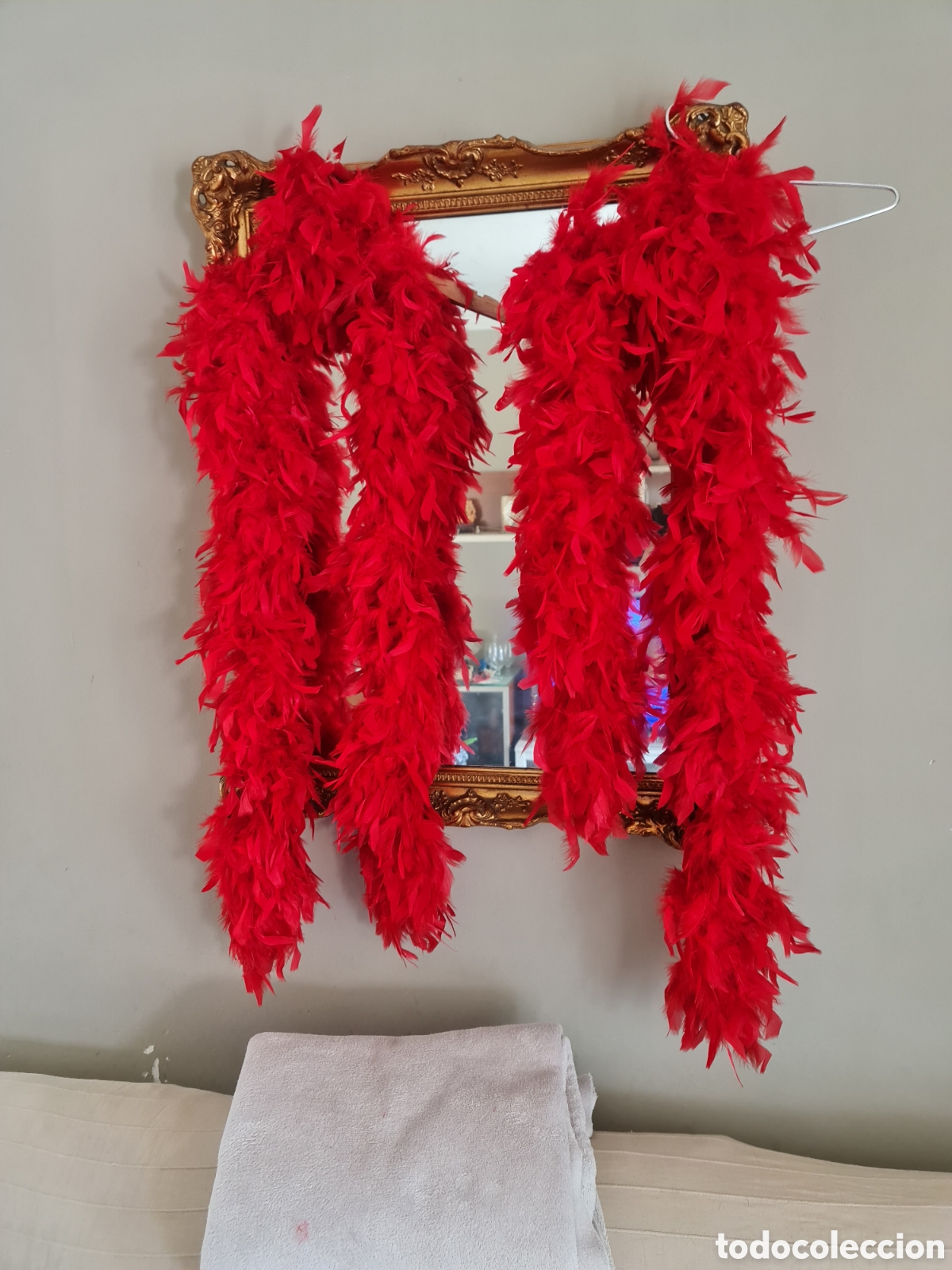 Vintage: Plumas aut&eacute;nticas - Color rojo intenso - Alta calidad