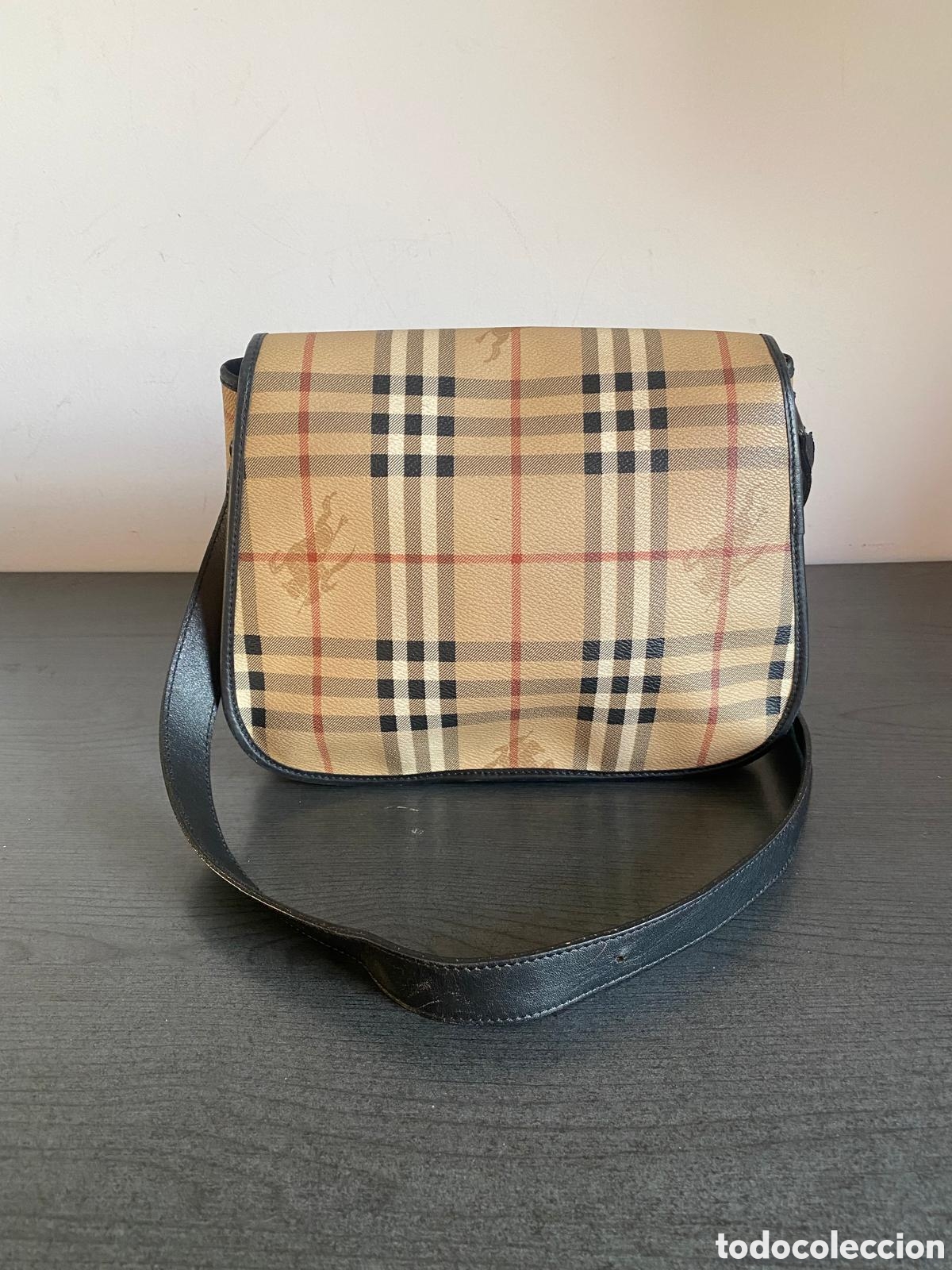 Vintage: Bolso burberry de mano color beige
