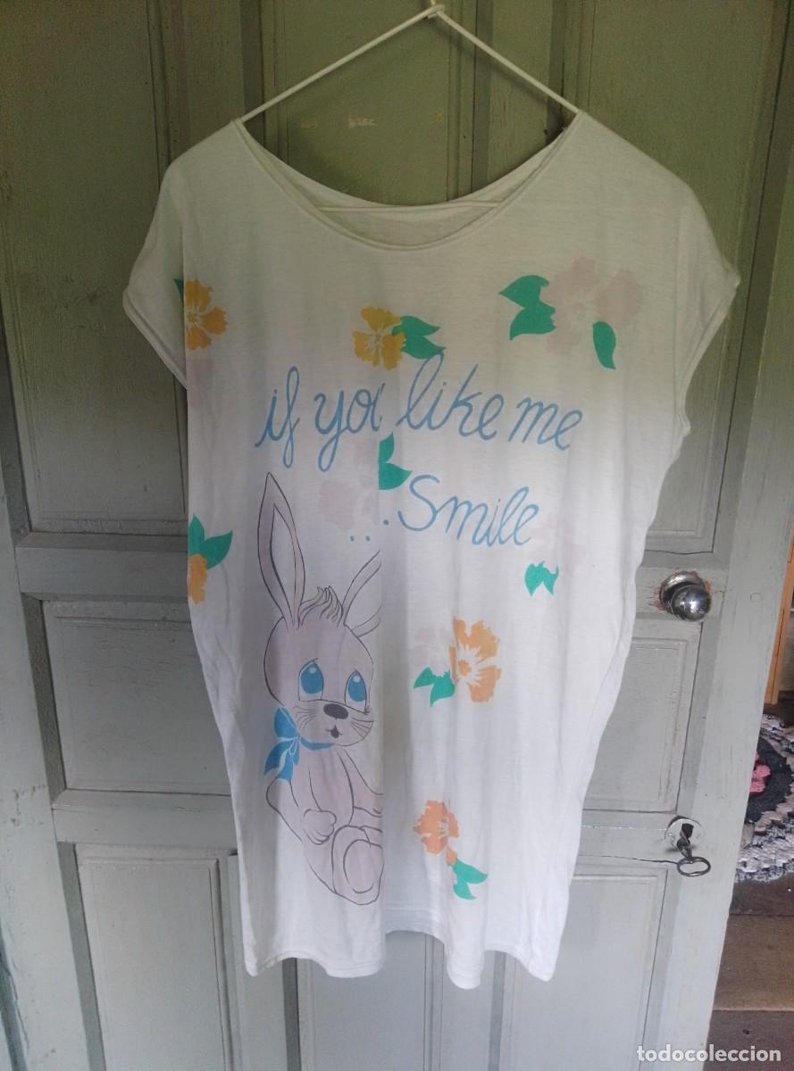 Vintage: Camis&oacute;n, camisola para dormir o para la playa piscina. A&ntilde;os 80. Vintage. Talla M/L