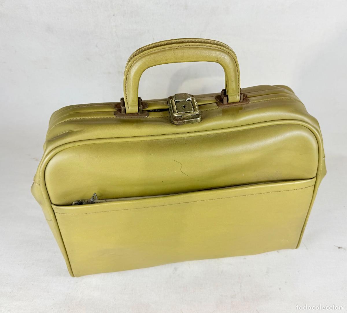 Vintage: Bolso de viaje beige - Foto 3