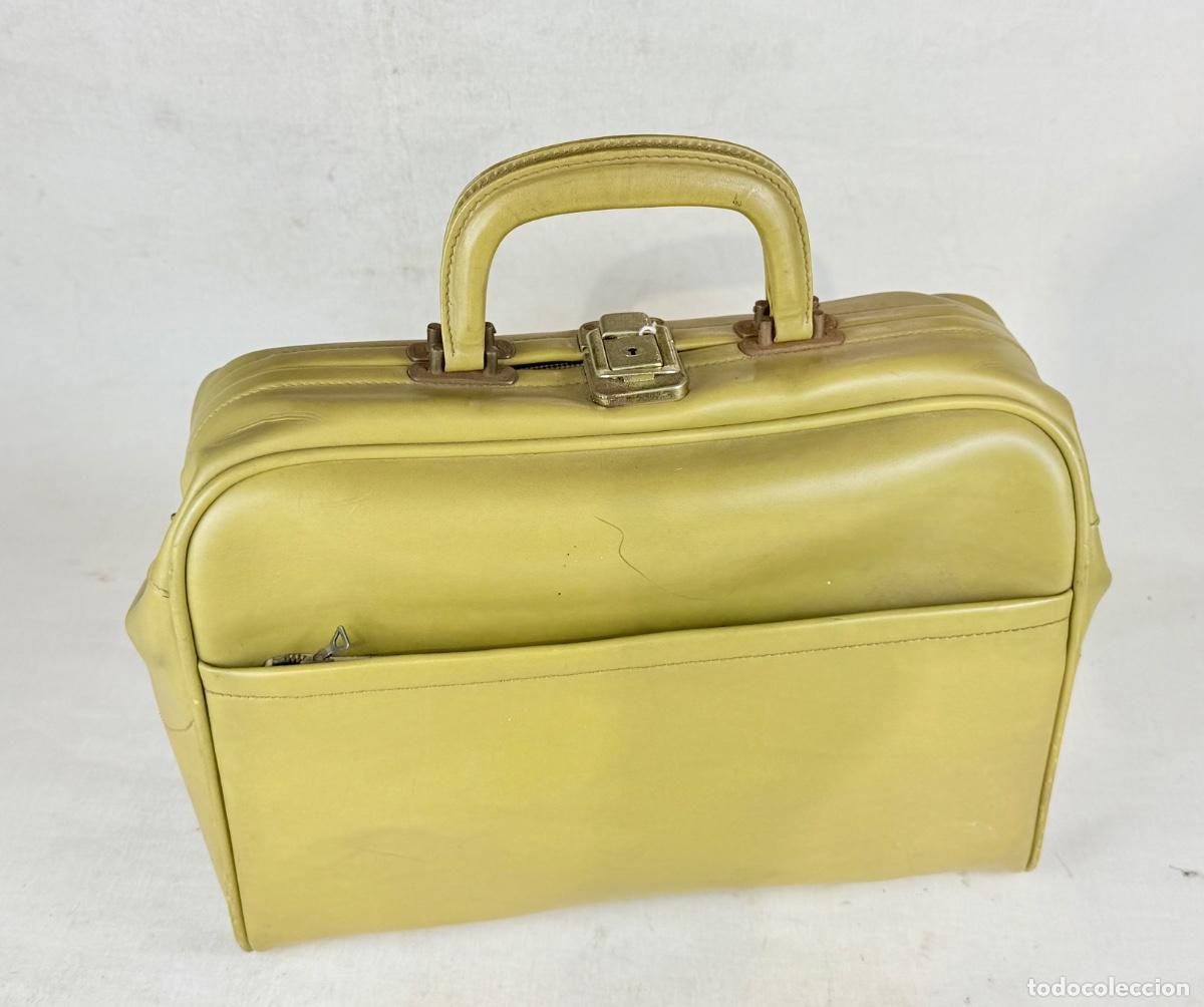 Vintage: Bolso de viaje beige - Foto 4