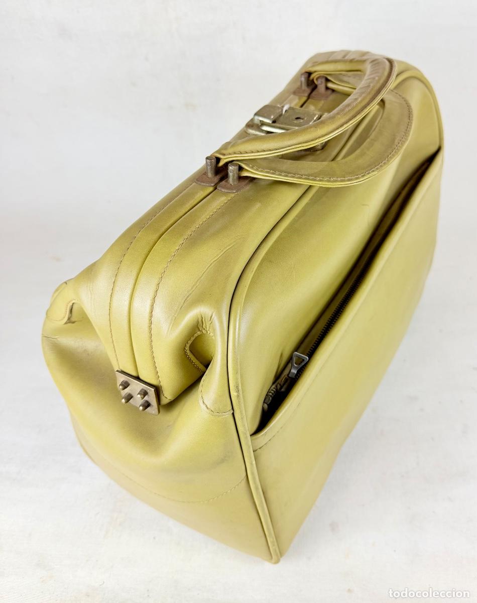 Vintage: Bolso de viaje beige - Foto 5