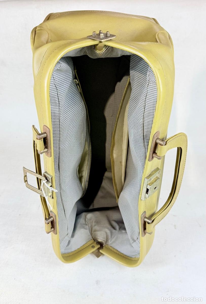 Vintage: Bolso de viaje beige - Foto 7