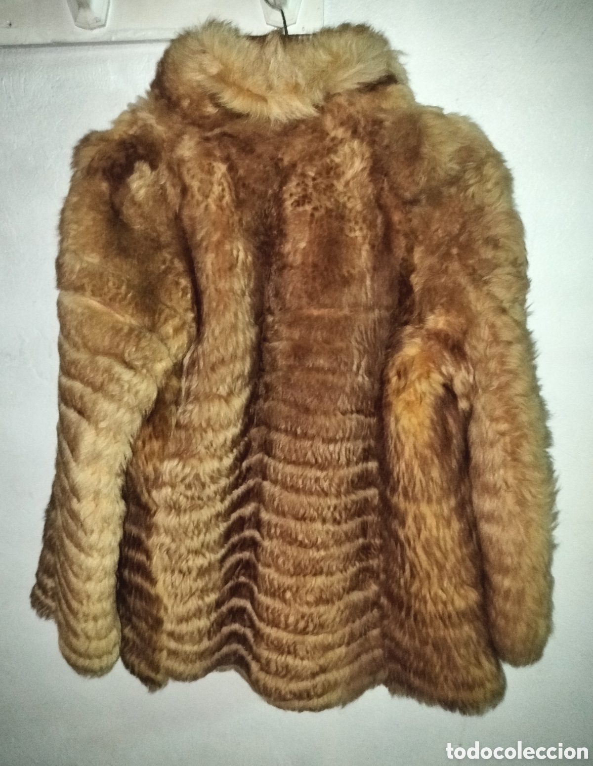 Vintage: Abrigo de piel de zorro natural