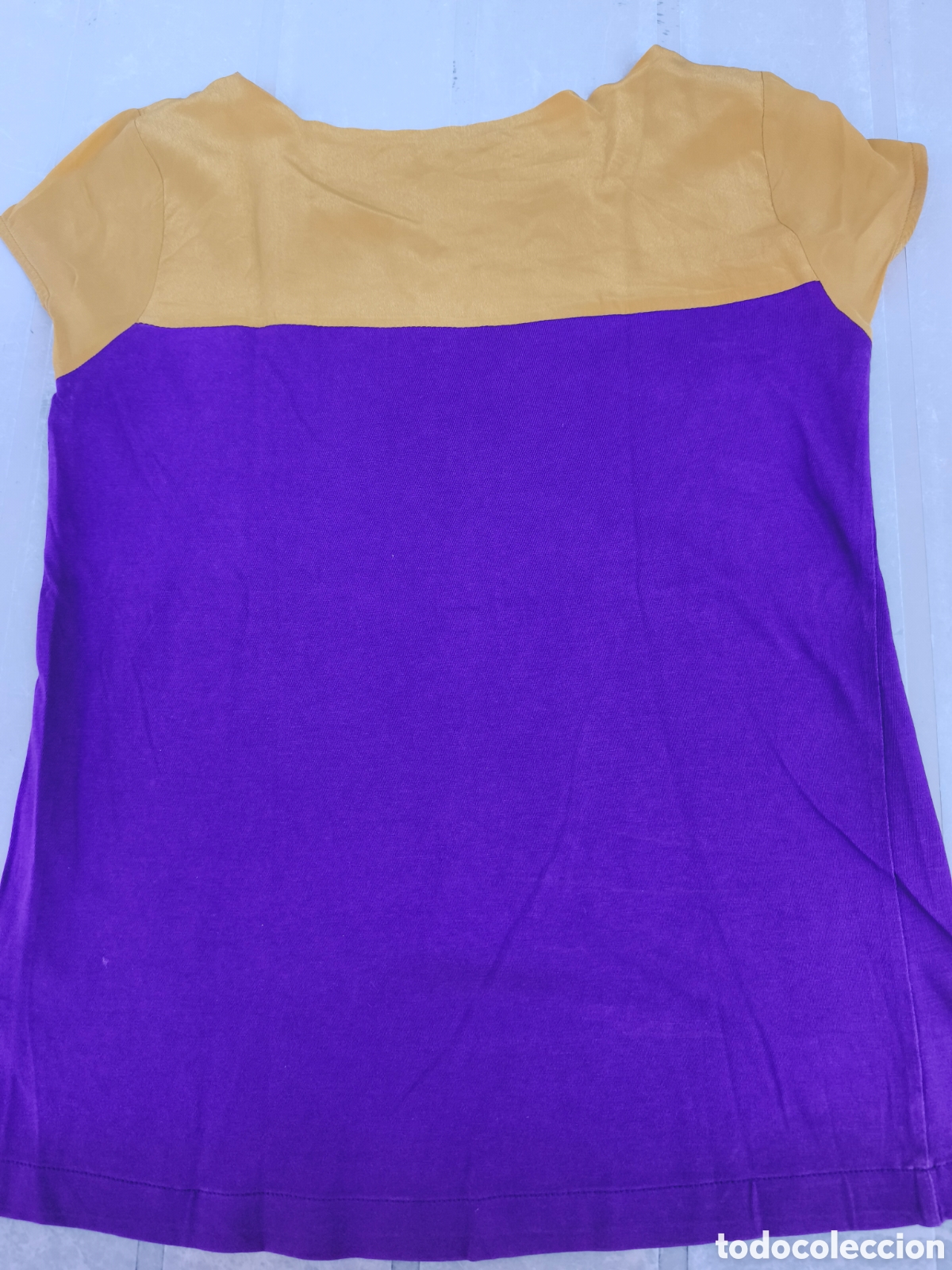 Vintage: Camiseta de seda y algod&oacute;n. Massimo Dutti - Foto 3