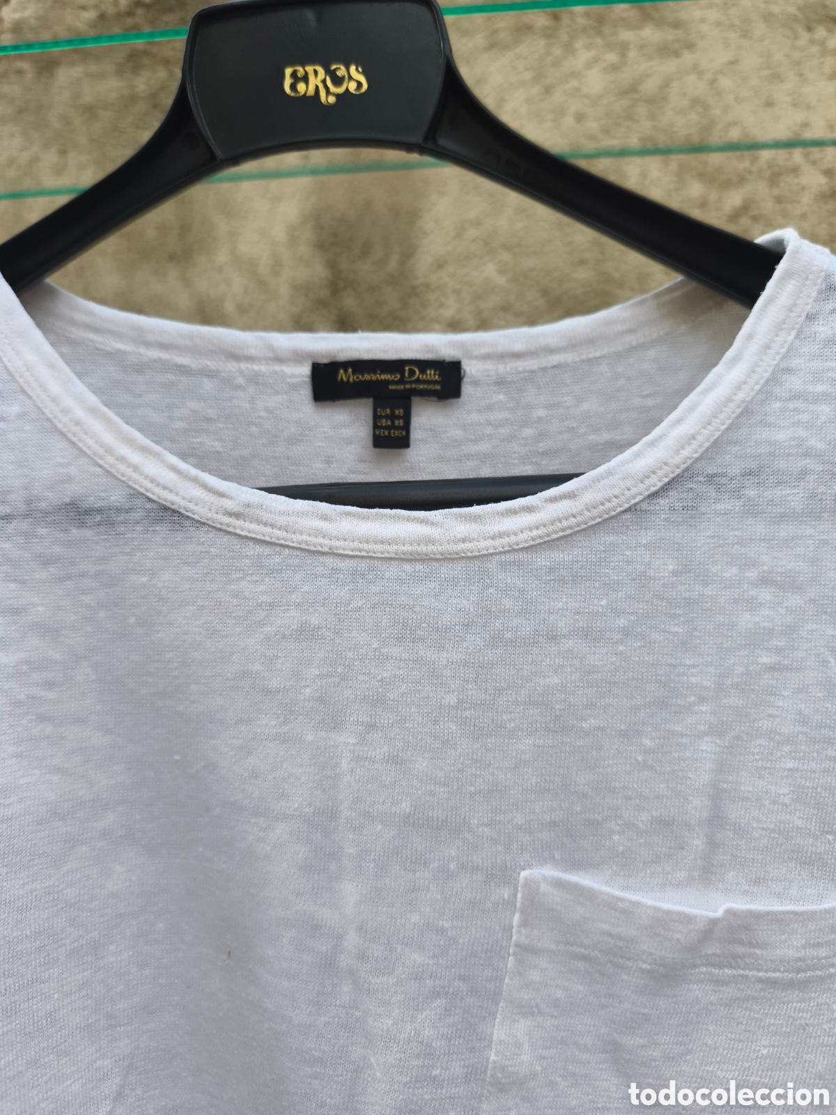 Vintage: Camiseta Massimo Dutti, 100% lino