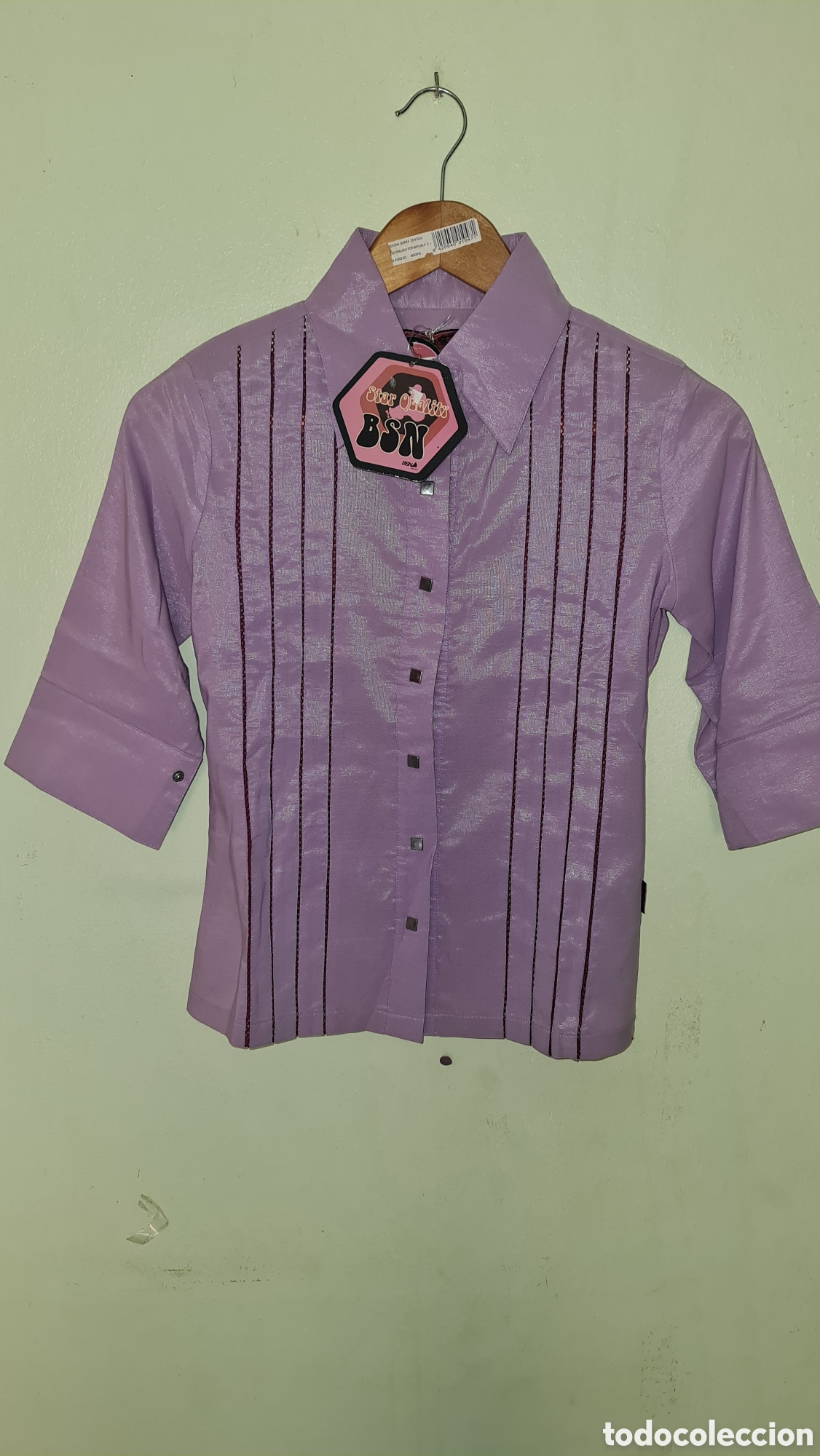 Vintage: Camisa lila vintage a&ntilde;os 70