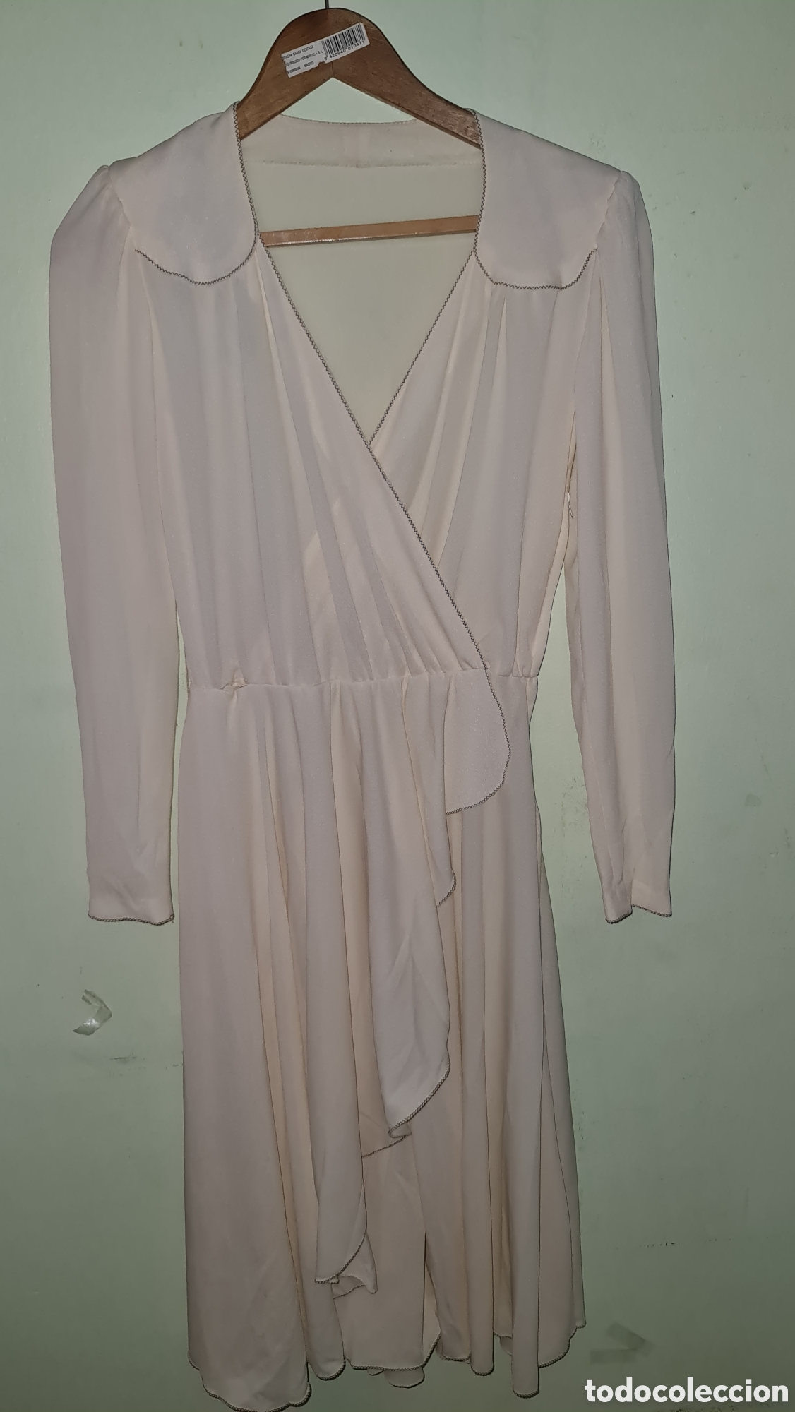 Vintage: Vestido vintage blanco crema s