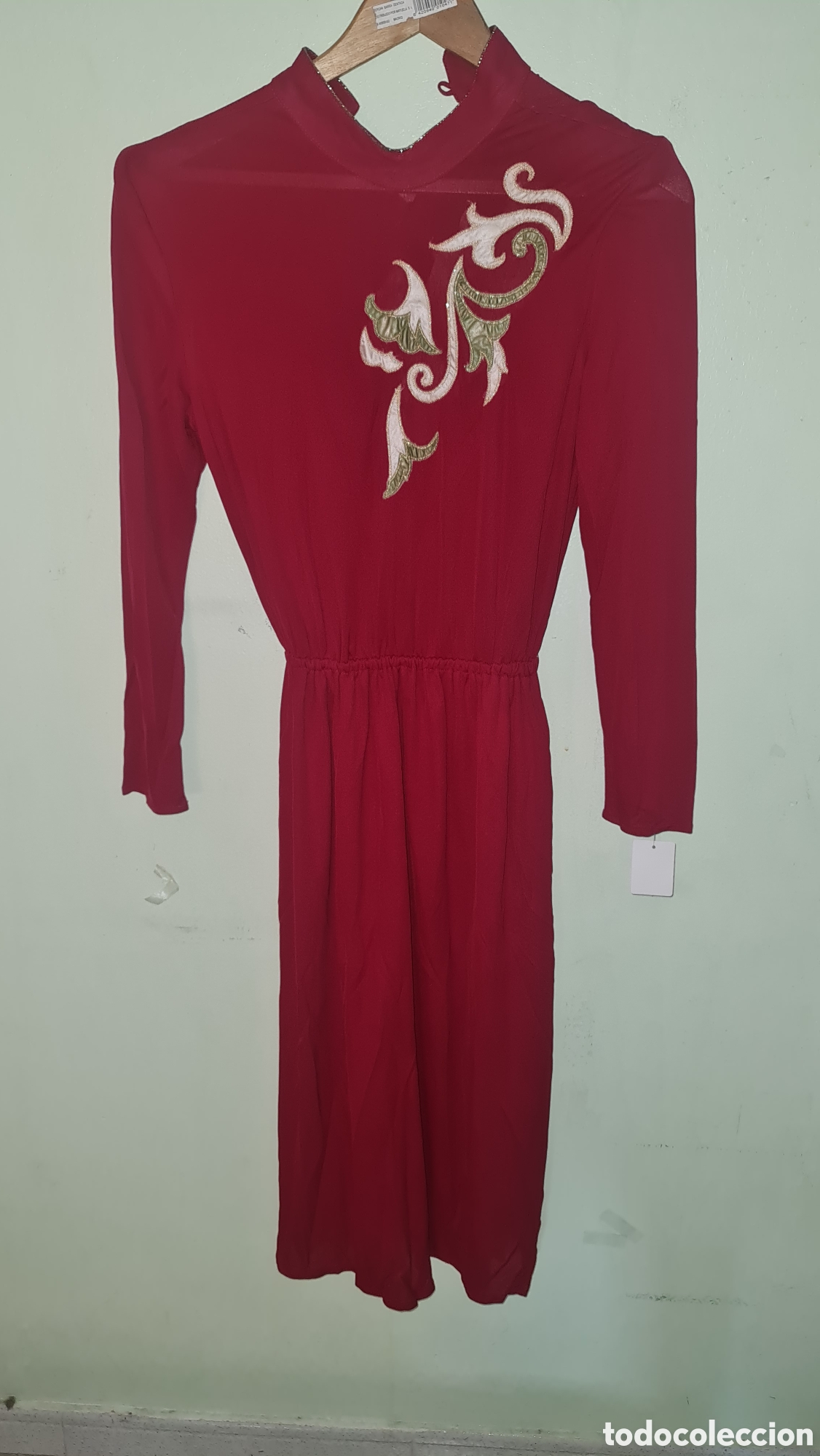 Vintage: Vestido largo burdeos vintage talla 40