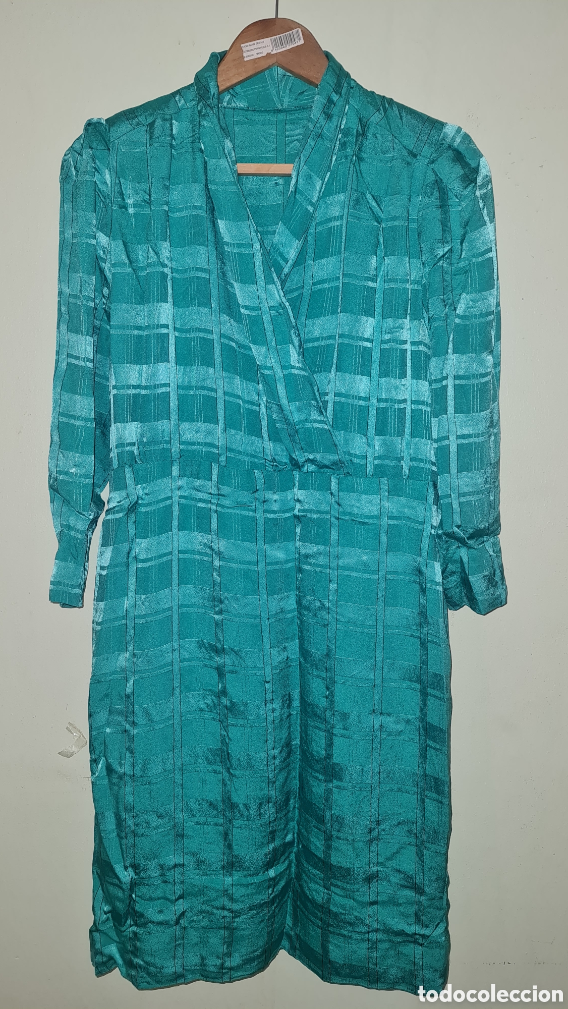 Vintage: Vestido verde agua turquesa talla l