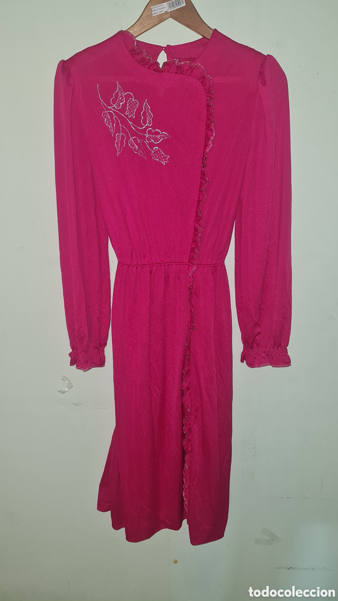 Vintage: Vestido fucsia talla 42