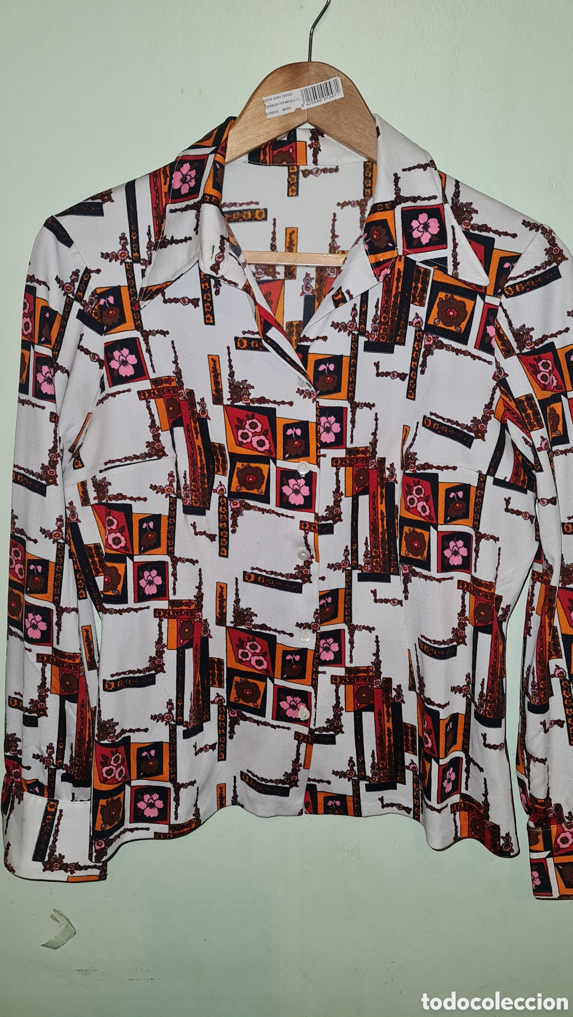 Vintage: Camisa estampada talla m - Foto 2